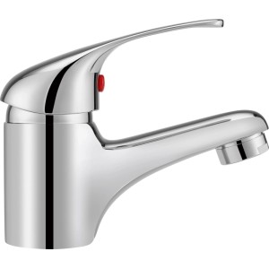 Miscelatore monocomando per lavabo Secchia cromato per bagno o toilette ospiti.