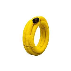 Tuyau de drainage jaune Aco Master, 50m DN 100, perforé, pour drainage et protection des fondations.