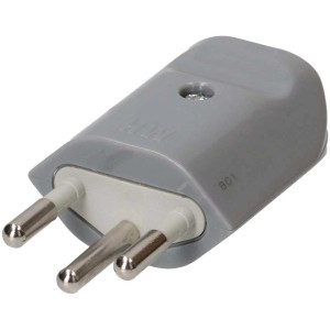 Fiche grise 3 pôles MH Typ12 pour câbles de Ø 5,5-8,5 mm.