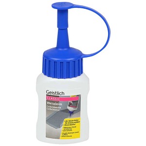 Weissleim Classic 60g im Spender mit blauem Verschluss für Bastelarbeiten.