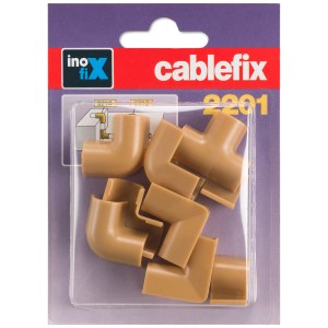 Raccords pour goulottes Cablefix, beige, lot de 10 pièces. Pour une connexion facile des goulottes de 7 mm.