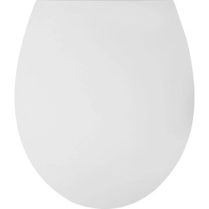 Sedile WC baliv Coventry Deluxe bianco in Duroplast lucido con chiusura ammortizzata.
