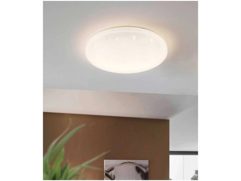 Eglo LED-Wand- und Deckenleuchte 24 / / W 1\'800 OBI kaufen Ø lm bei Frania cm Weiss 40