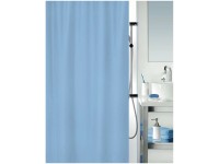 MSV Duschvorhang Polyester Himmelblau 200 x 120 cm
