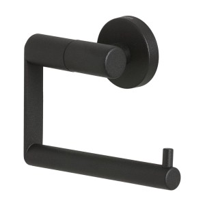 Porta carta igienica Tiger Boston nero, design moderno per bagno e toilette.
