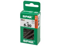 Spax Universalschraube TRX A2 Vollgewinde Schwarz verzinkt 5 x 30 mm / 16 Stk.