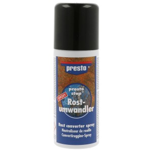 Presto Convertitore di ruggine spray, bomboletta da 150 ml per riparazioni di vernice e protezione antiruggine.