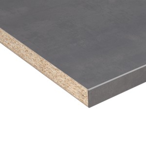 Piano di lavoro Kaindl Oxid, 63,5 cm di larghezza, 3,8 cm di spessore, effetto pietra scura.