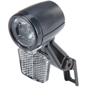 Faro LED Prophete 40 Lux per bici con luce di posizione e catadiottro.