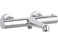 Schöner Wohnen Wannen-Thermostat Dicu Eco-Stop Messing Chrom