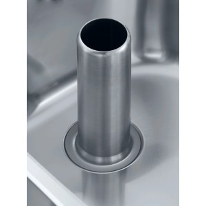 Tubo verticale Franke in acciaio inox per accessori lavello, altezza 150mm.