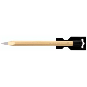 Scalpello a punta Rennsteig, 300mm, con supporto. Utensile per rompere e scheggiare materiali.