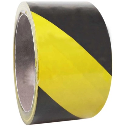Warnmarkierungsband PVC Gelb-Schwarz 33 m x 50 mm