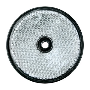 Riflettore rotondo bianco per rimorchi auto, set da 2 pezzi, accessori per rimorchi auto.