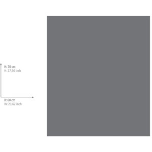 Crédence en verre gris Wenko, 60x70cm, pour cuisine. Verre trempé résistant.