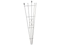 Rank-Spalier Fächer Raute Schwarz (HxBxT) 150 x 46 x 12 cm