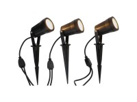 Max Hauri LED-Gartenspot Merkuro Alu Schwarz IP65 Typ 11 3er Set