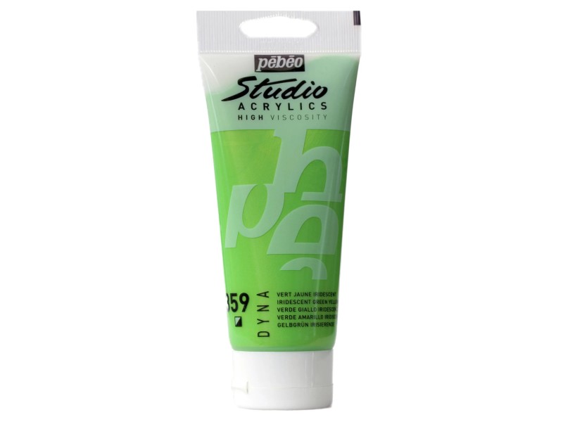 Pébéo Acrylfarbe Studio Acrylics – 100 Ml, Pigmentiert, Für Leinwand & Holz, Grüne Erde