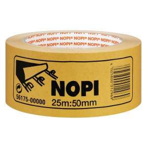 Ruban de pose Nopi, 25 m x 50 mm, ruban adhésif double face en rouleau.
