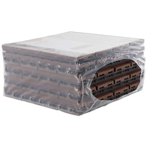 Pack de dalles clipsables Gartec WPC Marrone, 30x30 cm, pour terrasse et balcon.