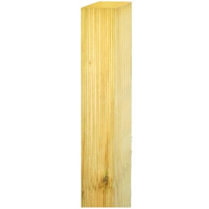 Poteau carré imprégné vert 7x7x160 cm pour clôture et brise-vue.