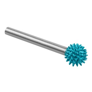 Fraise râpe Dremel Max 9951, sphérique, tête turquoise avec tige argentée. Accessoire pour fraisage précis.