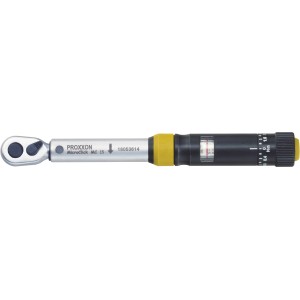 Chiave dinamometrica Proxxon MicroClick MC15, 6,3 mm (1/4"), per un serraggio preciso delle viti.