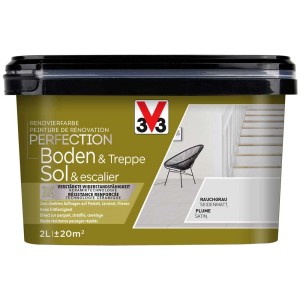 Bodenfarbe Reno Perfektion Rauchgrau, 2 l Gebinde für Böden und Treppen