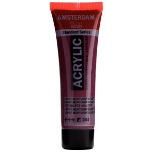 Tube de peinture acrylique Amsterdam Standard Series Caput Mortuum Violet, 20ml
