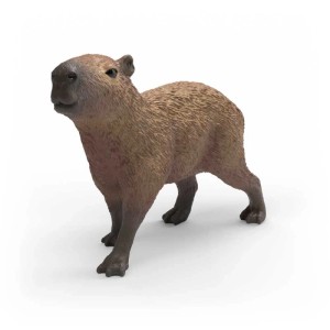 Figurine Schleich Wild Life Capybara, marron, détaillée et peinte à la main.