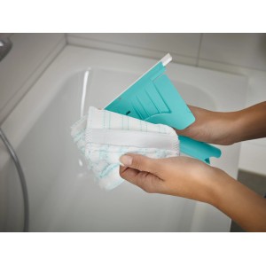 Ricambio Leifheit per Bath Cleaner, panno in microfibra con elastico.