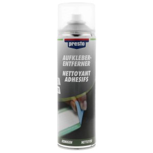 Presto Spray rimuovi adesivi 500ml per riparazioni di vernice e carrozzeria.