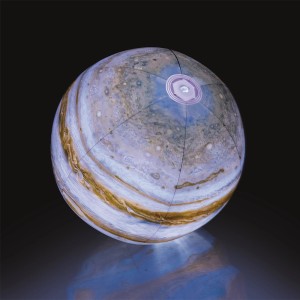 Pallone da spiaggia Jupiter, 61 cm, con illuminazione LED e motivo Giove.