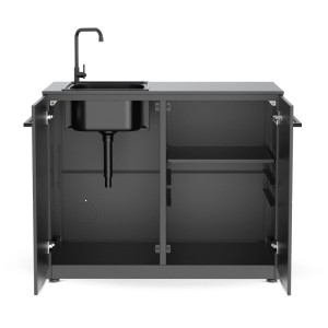 Cozze Aussenküche Spülmodul mit Tischplatte Elements, Spüle und Stauraum für Outdoorküchen.