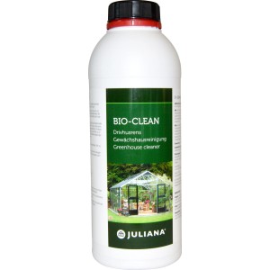 Juliana Detergente per serra, flacone da 1000 ml per la pulizia di serre e mobili da giardino.