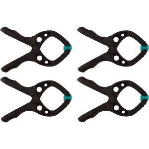 wolfcraft Microfix Serre-joints à ressort, lot de 4, outils de serrage pour modélisme et autres.