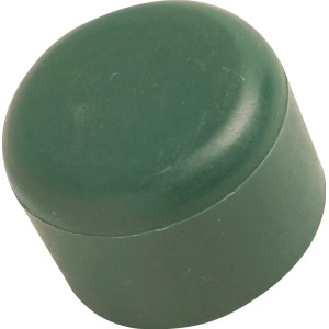 Copripalo verde Ø 34 mm in PVC per recinzioni e schermi.