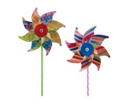 Happy People Windmühle Bunt gemustert assortiert Ø 16 cm / 1 Stk.