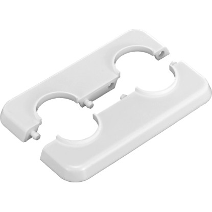 LUX-TOOLS Doppel-Klapprosette Weiss 22 mm