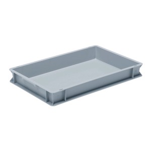 Contenitore Rako grigio, 14 l, in plastica, impilabile e robusto. Ideale per lo stoccaggio.