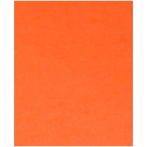 Papier de soie orange, 6 feuilles de 50x70 cm, idéal pour les loisirs créatifs et l'emballage.