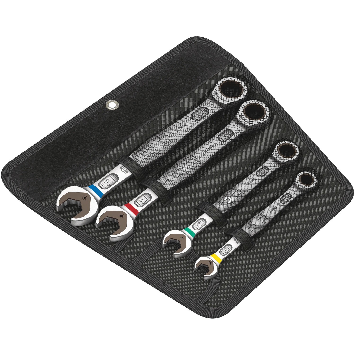 QWORK Ratschenschlüssel-Set 10-teilig – 8-19 Mm, 72 Zähne, Chrom-Vanadium-Stahl, Mit Aufbewahrungstasche