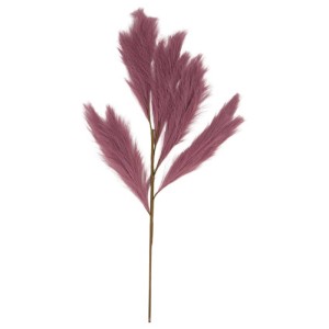 Ramo di pampa artificiale DecoFinder color rosa antico, alto 77 cm. Pianta artificiale decorativa per interni.