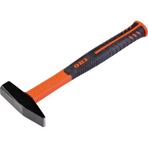 Marteau de serrurier OBI, 300 g, avec manche ergonomique bi-matière pour un travail confortable.