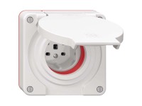 Feller Steckdose Nevo 1 x Typ25 IP55 Weiss Gr. 1 x 1 Feller Steckdose Nevo 1 x Typ25 IP55 Weiss Gr. 1 x 1