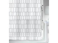 Spirella Peva Duschvorhang Construct Black 180 x 200 cm Spirella Peva Duschvorhang Construct Black 180 x 200 cm