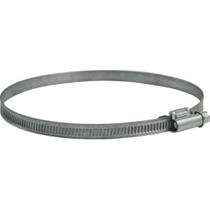 Collier de serrage galvanisé Marley (80-130 mm) pour fixer les tuyaux de ventilation.