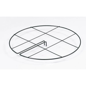 Supporto centrale rotondo per piante, Ø 30 cm, in acciaio zincato verniciato di verde scuro.