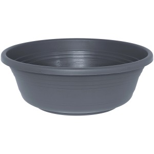 Pot de fleurs Geli Jessica anthracite, Ø 45 cm, idéal pour l'intérieur et l'extérieur.