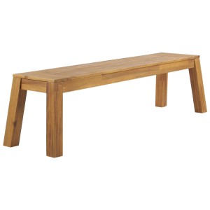 Beliani banc de jardin Livorno en bois d'acacia, banc en bois marron sans accoudoirs pour jardin et terrasse.